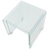  Set of 2 Nesting Tables, Tempered Glass