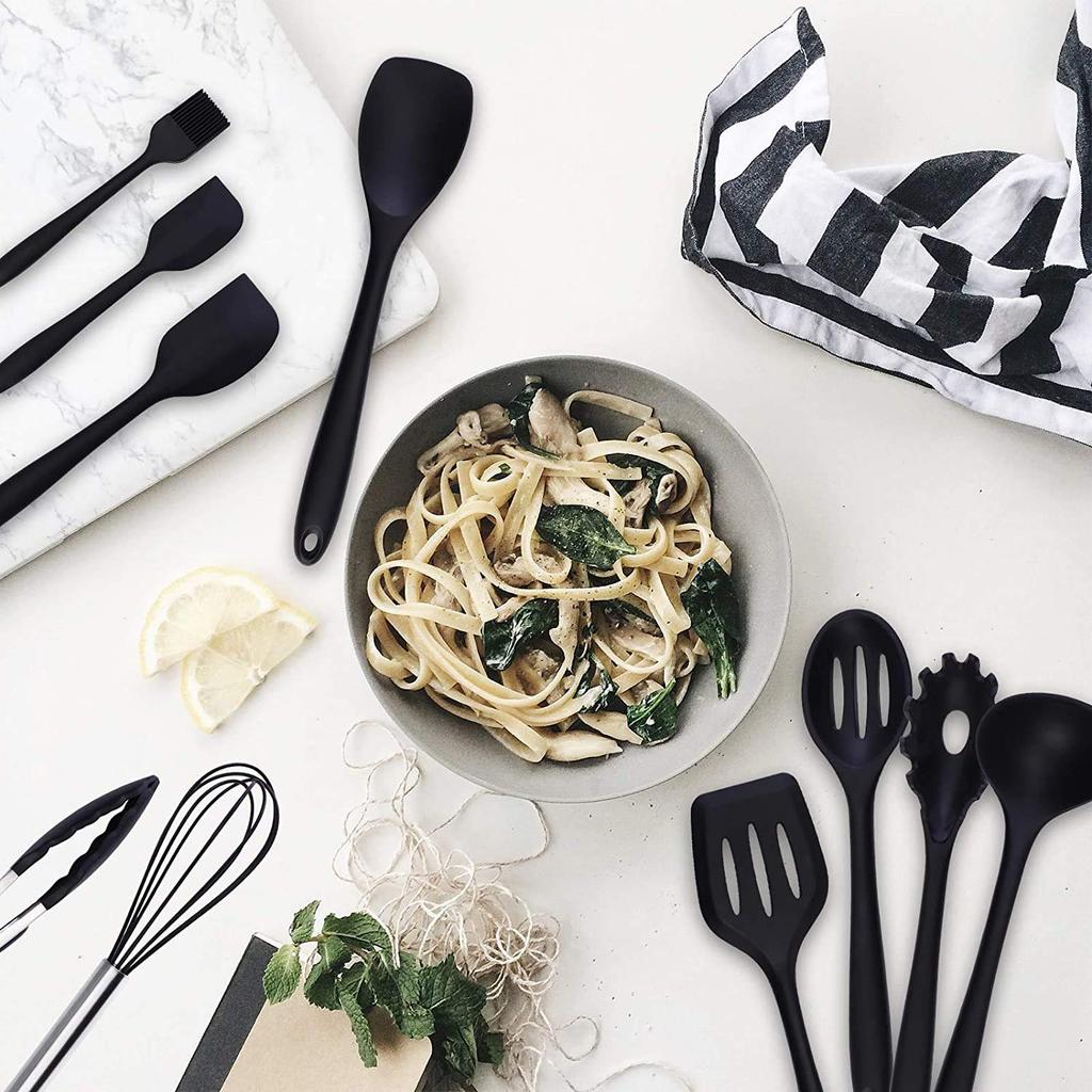 Kitchen Tool Set Silicone Cooking Utensils Confectionery Utensils Tool Set Spatula Ladle Tongs Spatula Tongs Whisk Brush Spatula Pasta Server Ladle