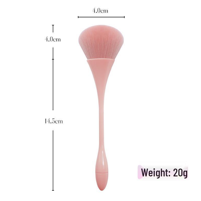 Large Soft Bristle Powder Brush for Blush, Highlighter, and Setting Powder