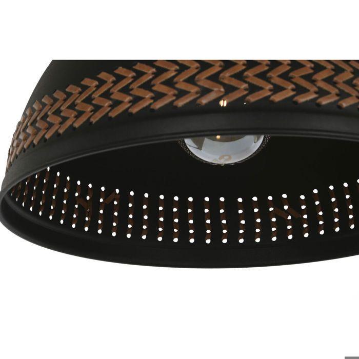 Suspension métal - DKD Home Decor - 39x39x22 cm - Marron Noir Crème - 50W - E27 (x2)