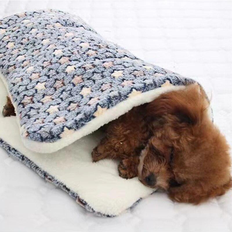 Thickened Fleece Blanket Soft Flannel Cats Bed Mat for Puppy Kitten Sofa Cushion Home Rug Keep Warm Sleeping Winter Cover Pad