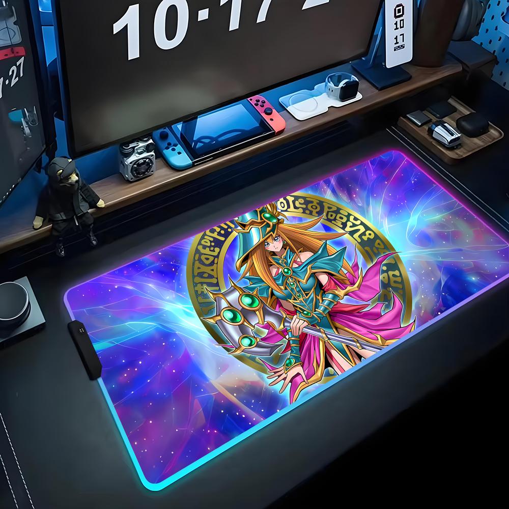 Черная волшебница Коврик для мыши RGB Игровой коврик для мыши Большой светодиодный коврик Настольный коврик для ПК Светящийся коврик для мыши Большие коврики для клавиатуры Настольный ковер С