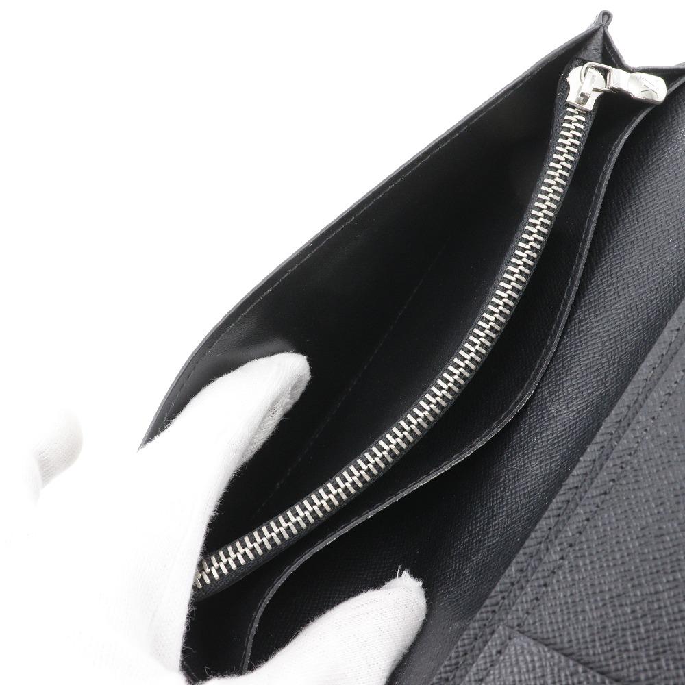 Louis Vuitton Portefeiulle Braza Purse M30501 Noir Black Taiga Mens Used