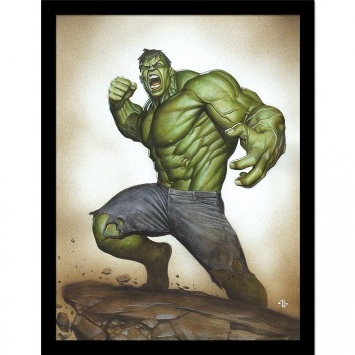 Hulk Лучшая защита Постер в рамке