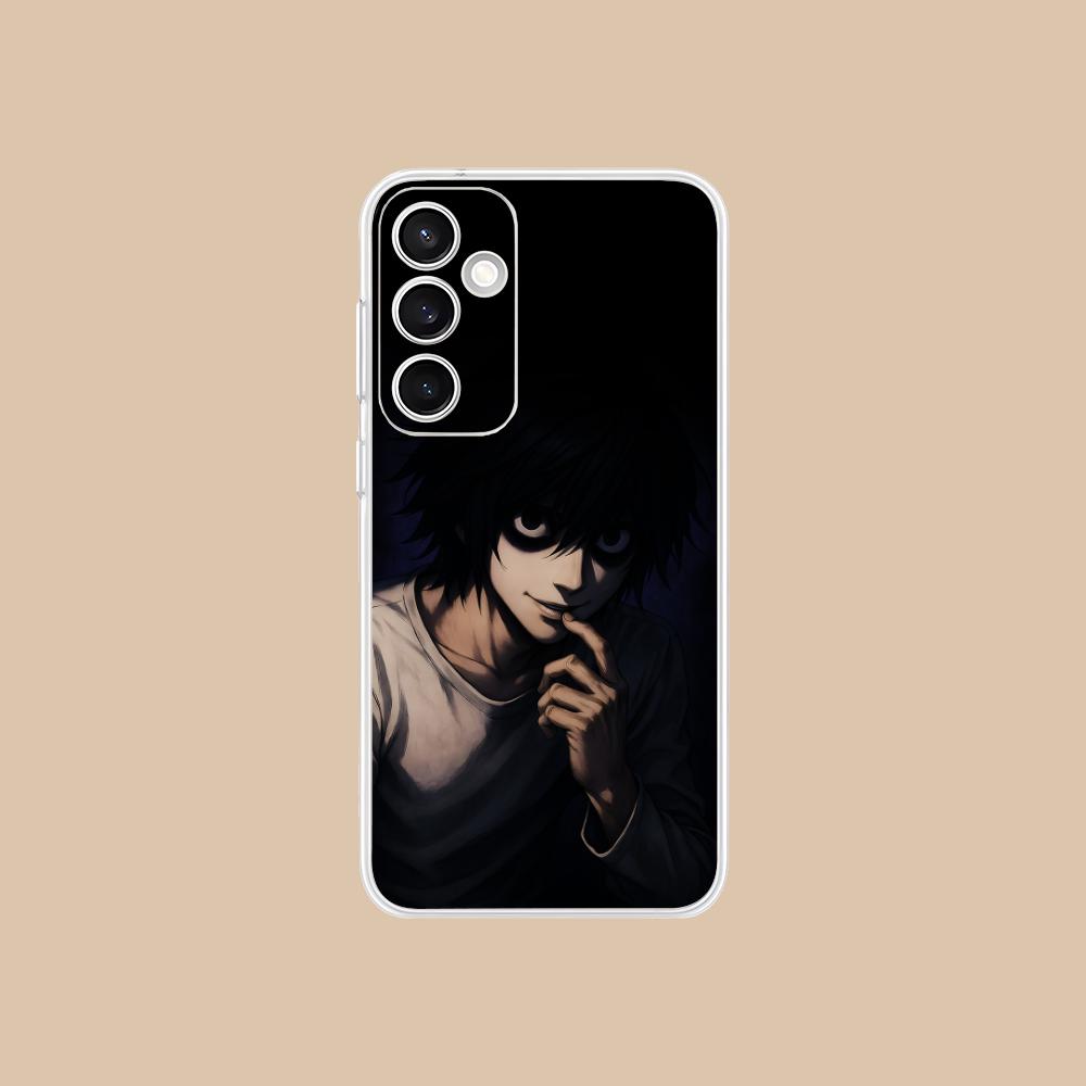 Чехол для мобильного телефона Death Note L Lawliet для Samsung Galaxy S25 S24 S23 S22 S21Plus FE Ультрапрозрачный Цветной Чехол Чехол Красивый