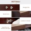 Modern and Space-Saving Wooden Shoe Cabinet for 12 Pairs with 4 Open Shelves, 83x30x90 cm, Coffee Colour