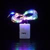LED Flower String Lights: Colorful Copper Wire Christmas Tree Decoration with Small Battery Box