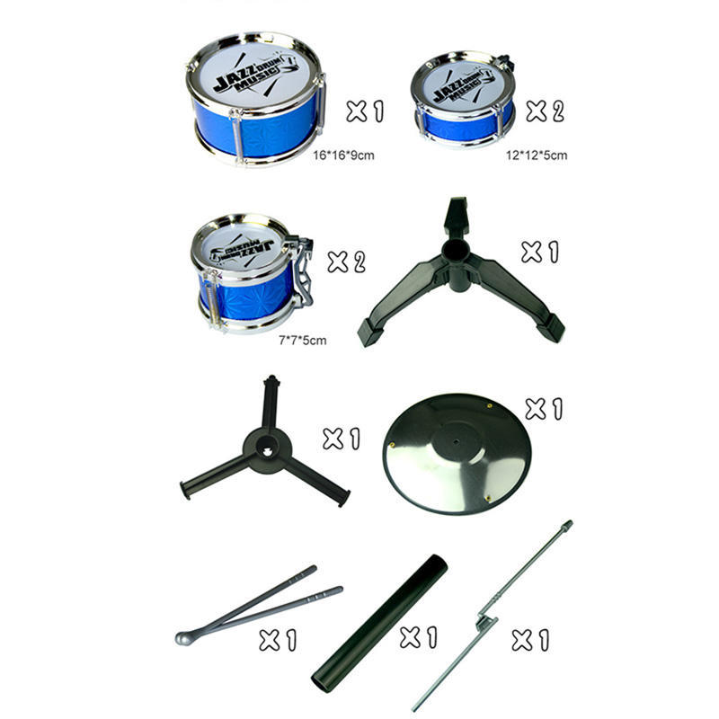 Набор ударных инструментов из АБС-пластика и алюминия для детей, игрушечный ударный инструмент S