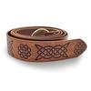 Medieval Embossed Leather Belt O Ring Buckle Waistband Knight Belts Viking Vegvisir Pants Bands
