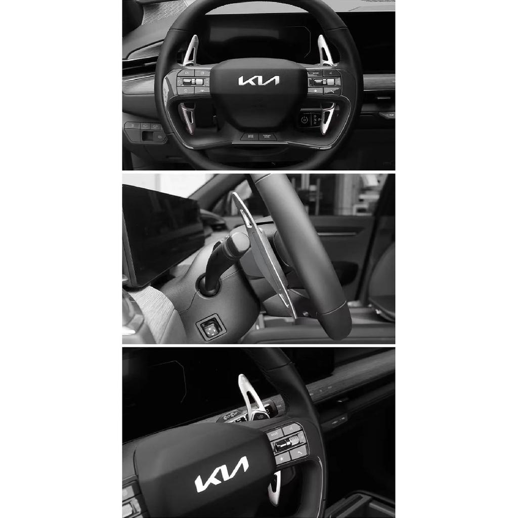 For KIA EV9 GT-Line 2023 2024 2025 Car Steering Wheel DSG Paddle Shift Extension Gear Stickers Decorative Accessories
