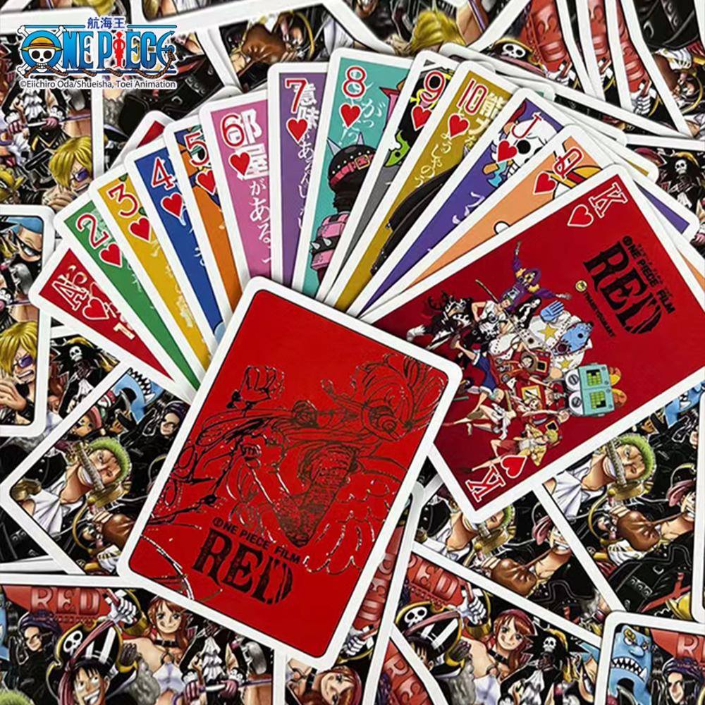 1pc Official One Piece Red Edition Playing Cards | Licensed Anime Poker for Fun & Parties | Collectible Gift for Fans.
