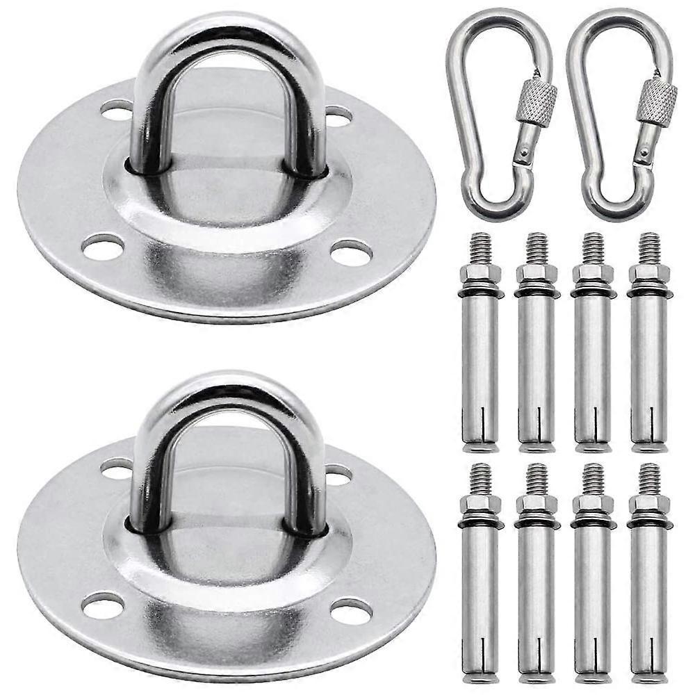 2 Pieces Stainless Steel Ceiling Hook for Boxing Bags Hammocks