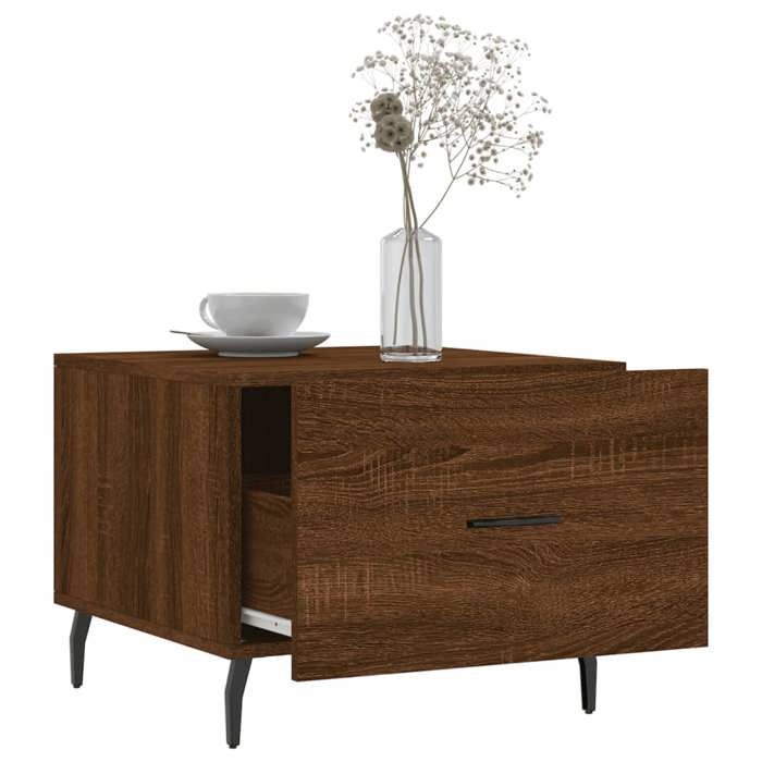 Maison Exclusive - Tables basses 2 pcs chêne marron 50x50x40 cm bois d'ingénierie