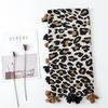 Spring And Autumn Winter Fashion Leopard Scarf Long Versatile Women'S Cotton And Hemp Silk Scarf Dual Use Shawl