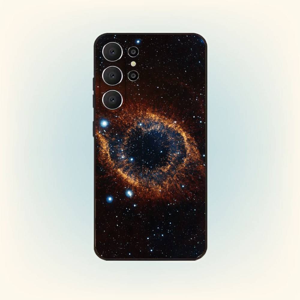 Чехол для телефона Космическая Галактика Вселенная Для Samsung S26,S25,24,23,22,30,21,10,9,Ultra,Plus,Lite,Черный Мягкий Чехол