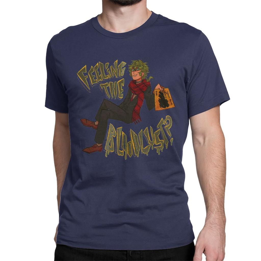 Футболка Midori Feeling The Bloodlust YTTD Футболки из чистого хлопка с коротким рукавом Your Turn To Die Аниме Игра Футболка Одежда с принтом