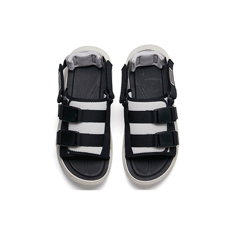 Anta Dominator Velcro пляжные спортивные сандалии мужские сандалии черные серые 112238501-2