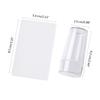 Transparent Nail Stamper with Scraper Silicone Stamp for French Nails Manicuring Kits Nail Art Stamping Tool