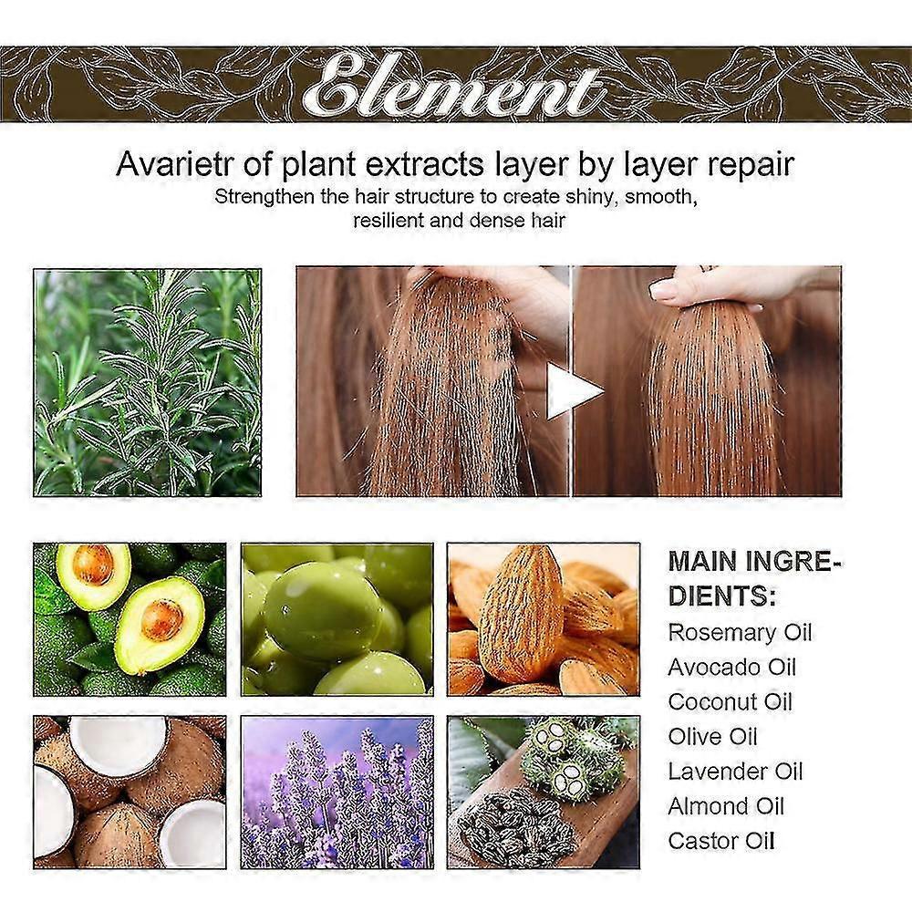 3x Hair Eseential Oil for Hair Growth, Hair Regrowth Serum Natural Hair Growth Treatment for Men Women