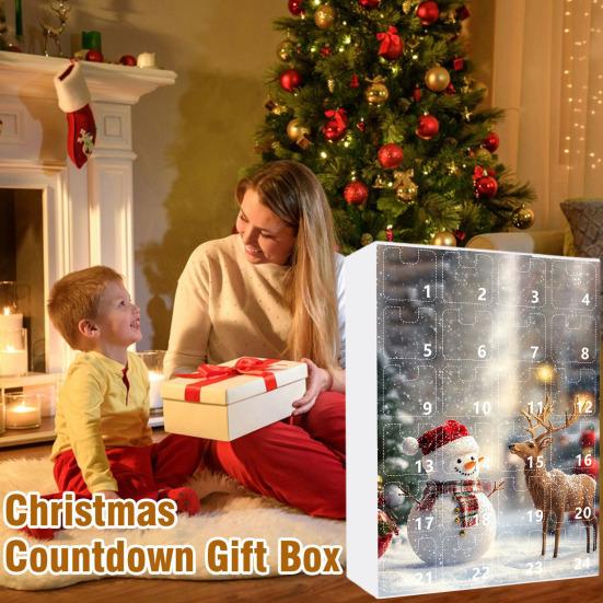 Рождественский снеговик Адвент календарь 24 мини снеговика подвесные украшения обратный отсчет на Рождество