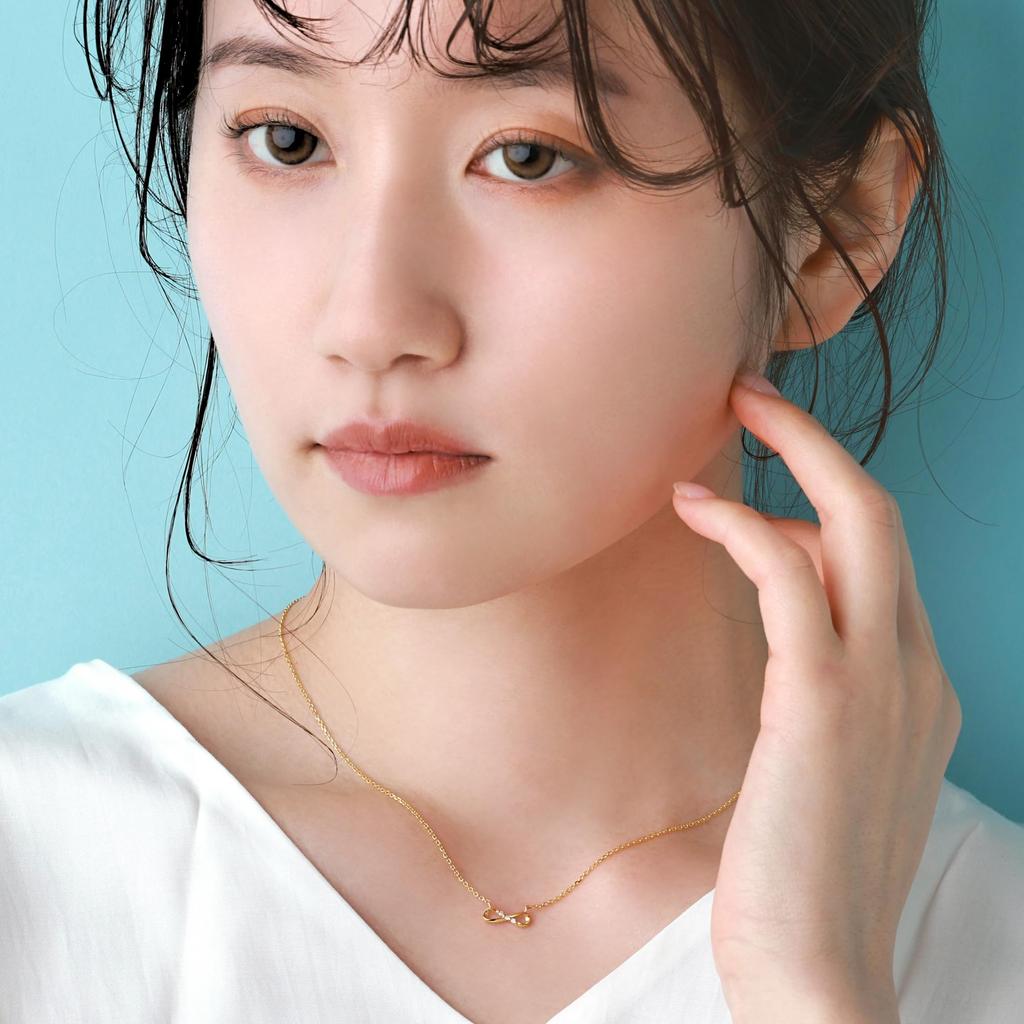 Ожерелье Infinity Diamond Ladies Популярное золото K18 925 серебро Сделано в Японии Подарочная коробка Подарок Свадебный аксессуар Джон Люк [JOHNLUKE] ne_infinity_PLT