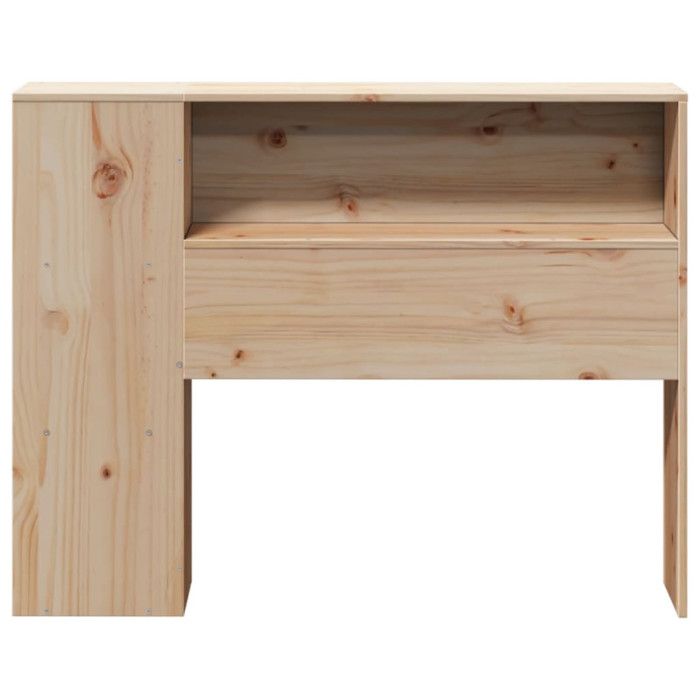 VidaXL Tête de lit avec rangement 100 cm bois massif de pin, tête de lit en bois, tête de lit avec rangement, tête de lit 855639