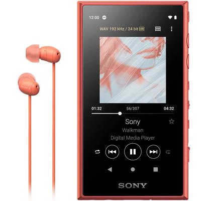Sony Walkman 16 ГБ Серия A Аудио MP3-плеер Bluetooth Android Совместимость с microSD Сенсорная панель До 26 часов непрерывного воспроизведения 360 Reality Audio
