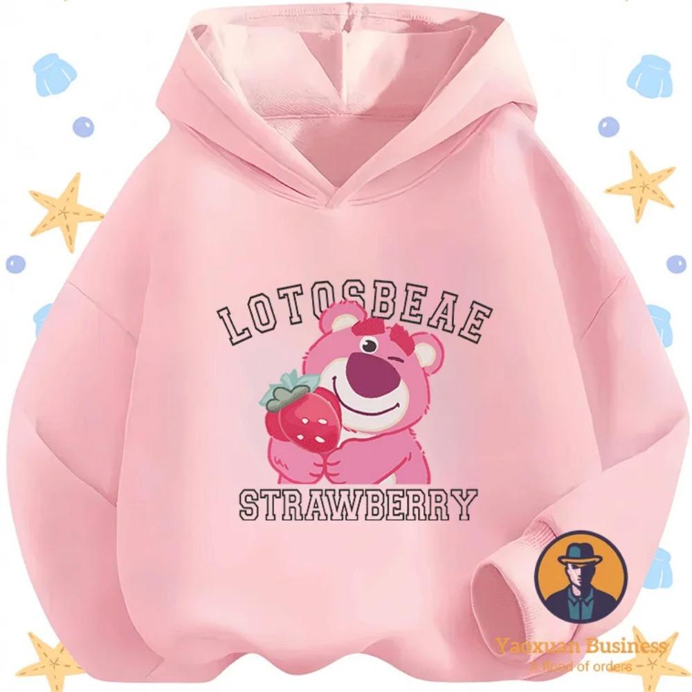 Мода 2025 Толстовки с капюшоном 'Обнимающий медведь' для мальчиков и девочек, милый мультяшный принт, ветрозащитные и теплые, новая коллекция осень/зима