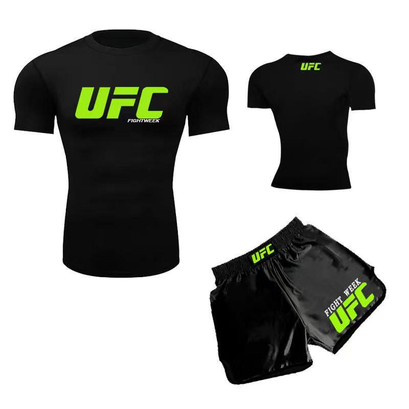 MMA Training Shorts Set Men Women - Quick Dry Boxing Muay Thai Combat Sport Wear Gym Fitness