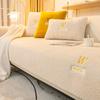 Nordic Sofa Cover Anti-skid Thickened Plush Cushion Warm Cover Simple Imitation Cashmere Sofa Towel Cushion Cover For Leather