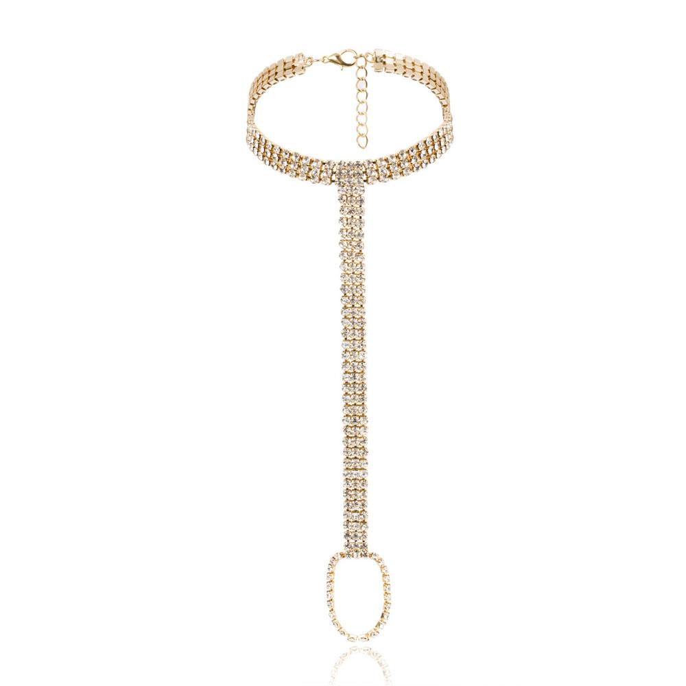 Свадебный браслет на щиколотку с кристаллами, украшение на ногу для женщин, многослойная пляжная цепочка на щиколотку со стразами, рождественский подарок