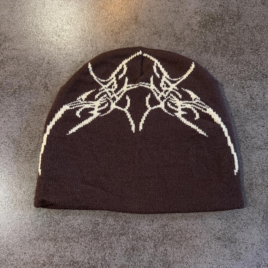 Street Style Skull Letter Beanie With No Brim For Winter And Fall Outfits Urban