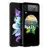 Чехол для телефона с футбольным флагом Бразилии для Samsung Galaxy Z Flip 3 4 5, черный складной жесткий защитный чехол для мобильного телефона