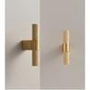 Nurlin Solid Brass Knurling Patterned Cabinet T-bar Extended Length 40 Inches Kitchen Appliances Dishwashers Refrigerators Pull