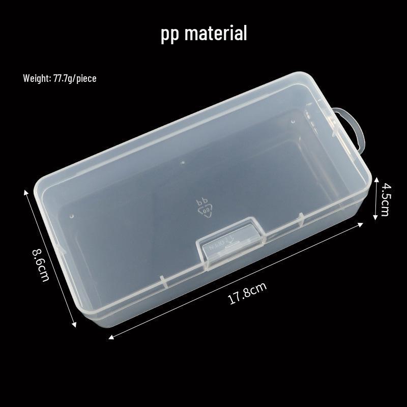 Rectangular Plastic Desktop Organizer: Nail Art, Cosmetic & Stationery Storage Box