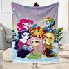 1pc Little Pony Adventure blanket Soft and Warm for Sofa Office Camping Travel Livingroom Great Gift for Friends and Family Comfortable