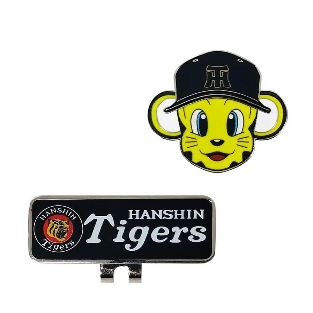 HOKUSHIN TRADING Hanshin Tigers To-Lucky Mascot Golf Ball Marker with Hat Clip MK0517
