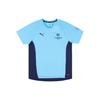 2020-21 Manchester City Player Edition Crew Neck Pullover Comfortable Casual Short Sleeve Raglan T-Shirt Men Tops Sky-Blue 758704-01