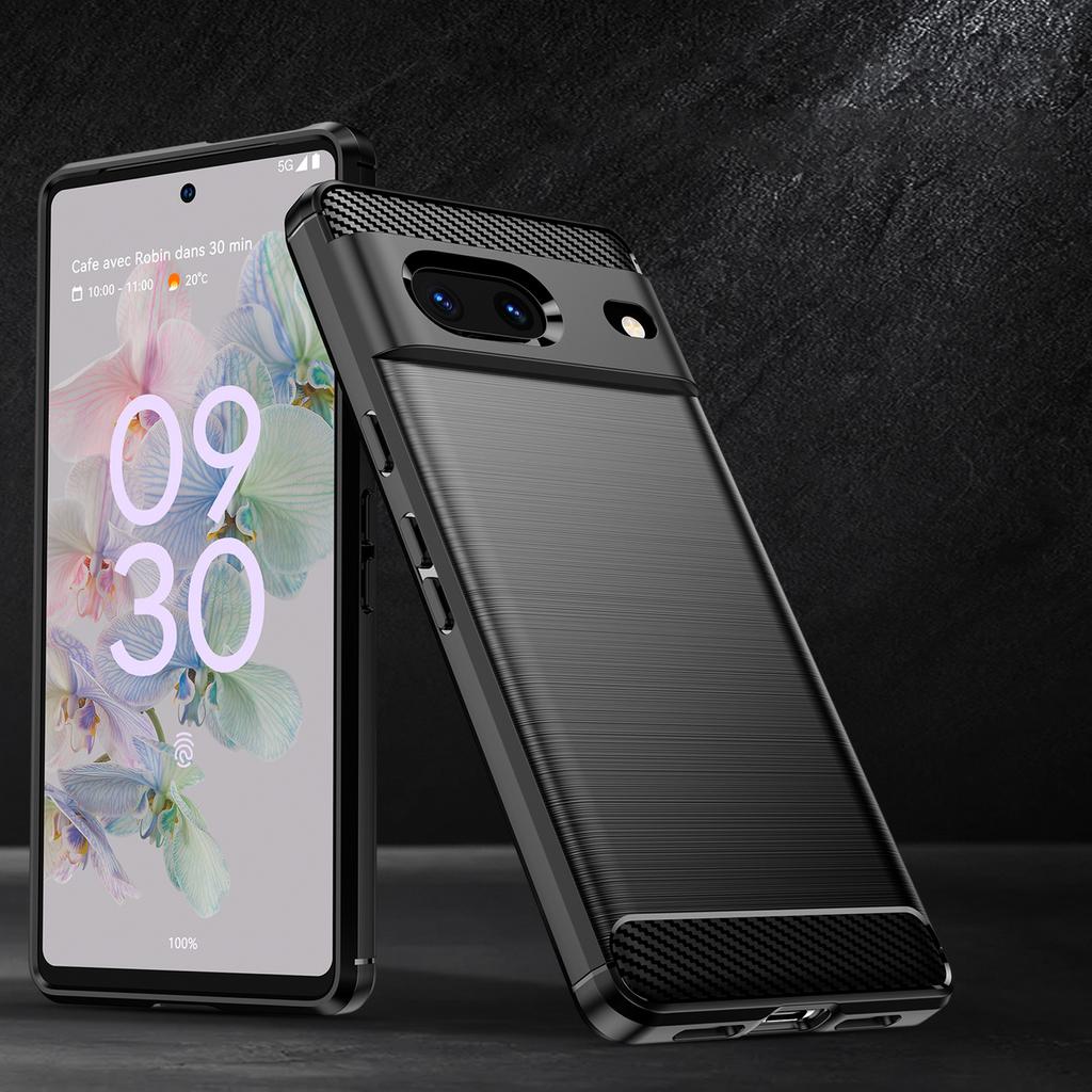Hurtel Google Pixel 7 Black Carbon Case Cover