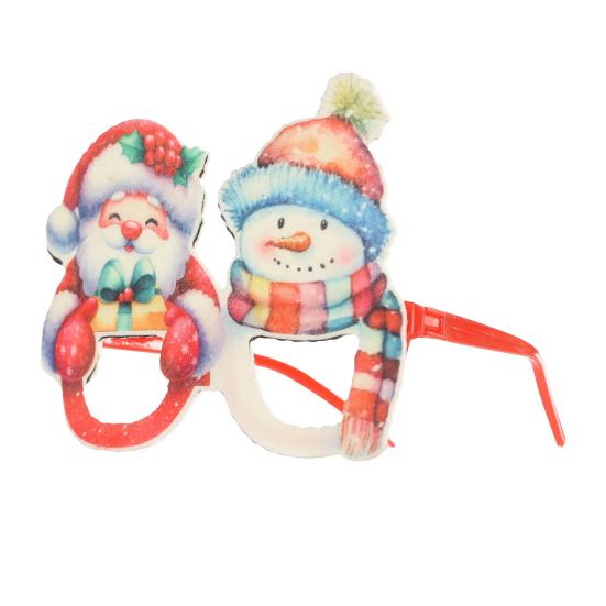 Рождественские очки, праздничные очки для вечеринок, оправа, мультяшный Санта-Клаус, снеговик, снежинка, елка, очки для лося, реквизит для фотосъемки для детей и взрослых