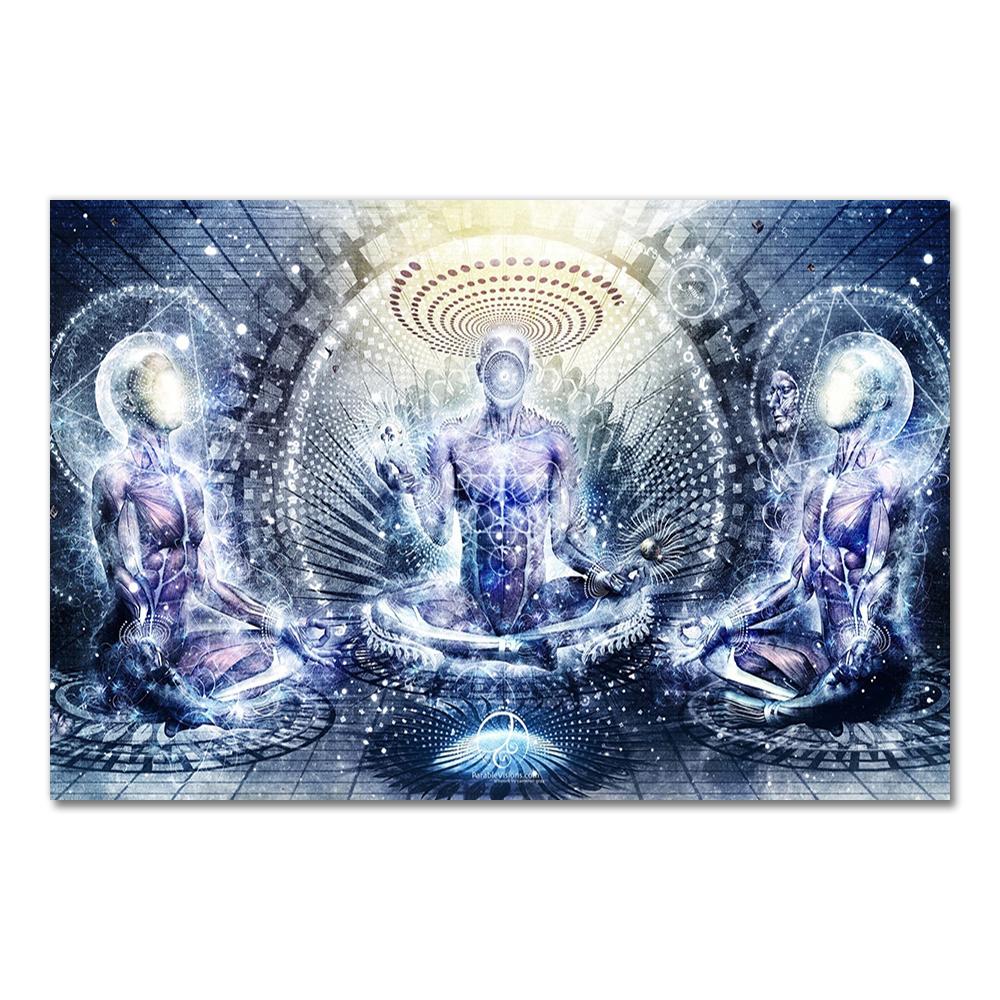 Alex Grey Psychedelic Trippy Tree Life Modular Pictures Modern Home Decoration Wall Art Canvas Prints Painting Bedroom Poster