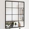 VidaXL Wall Mirror Black 80x60 Cm Metal