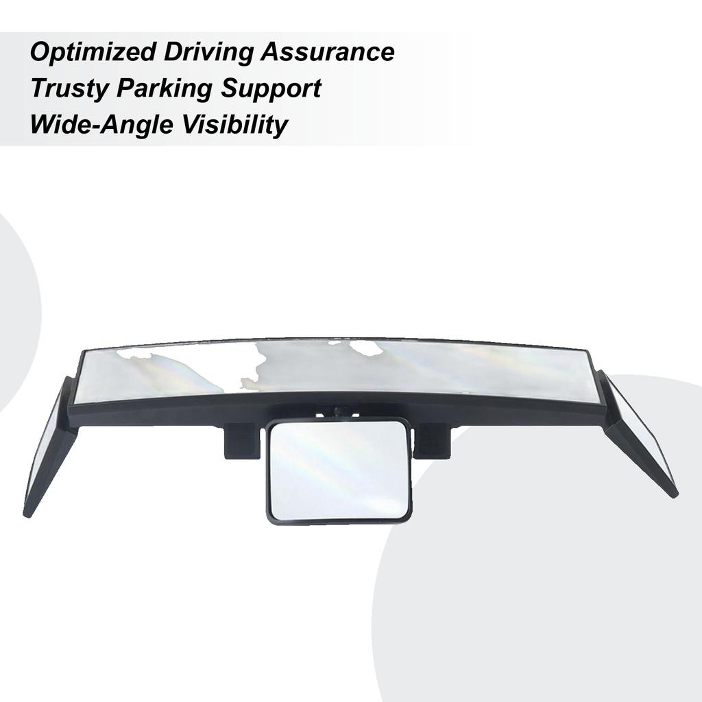 Wide Rear View Mirror Clip-On 18-Inch Extender Car Rear Mirror Anti-Glare For Truck Boat Automotive Baby Vehicle Marine