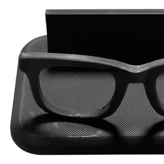 3D-печатный держатель для визиток в форме очков, настольный органайзер для визиток, креативный офисный декор для стола, стойка для демонстрации очков