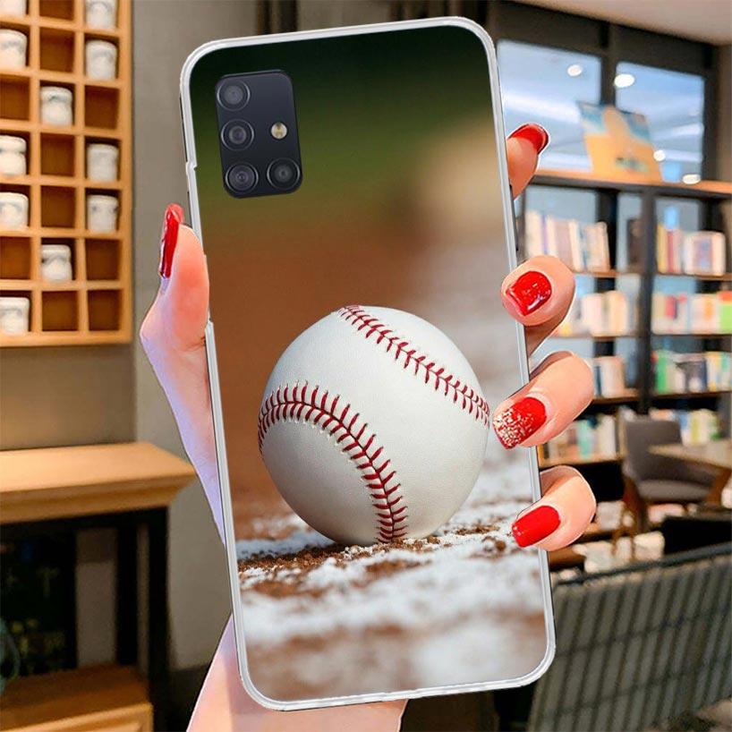 Baseball Sport Cover Phone Case For Samsung Galaxy A12 A22 A32 A52 A72 A02S Phone Case Note 20 Ultra 10 S10 Plus A51 A71 A50S A2