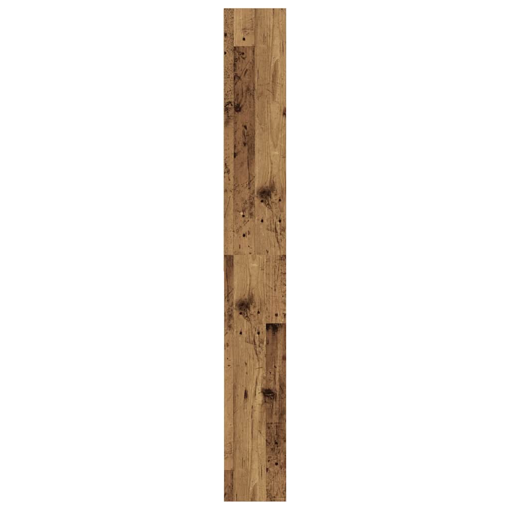 Washing Machine Shelf Rustic Wood Look 64 x 24 x 190 cm