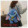 Soft Girls Cartoon Plush Backpack With Zipper Closure For Travel Casual