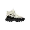 Skechers Удобные универсальные нескользящие прочные теплые ботинки для девочек Детские ботинки Белый Черный 303952L-NTBK