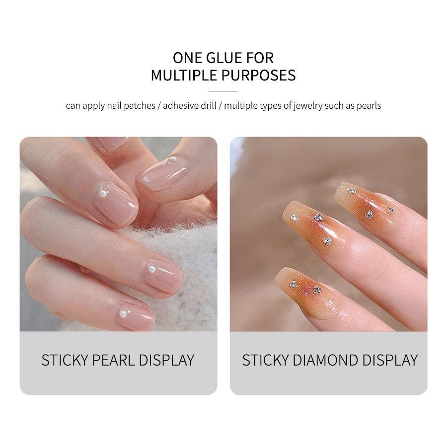 Профессиональный салонный клей для наращивания ногтей, твердый клей для нейл-арта, клей в тюбике для накладных ногтей, акрила и типсов