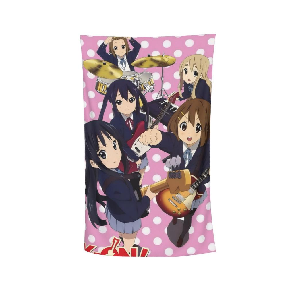 1 шт. K-ON! Пляжное полотенце в стиле аниме, быстросохнущее, без песка, мягкое, из микрофибры, для купания, для кавайных девочек, для бассейна, путешествий, отпуска
